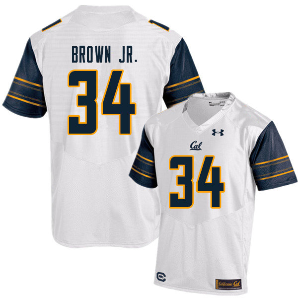 Men #34 Christopher Brown Jr. Cal Bears UA College Football Jerseys Sale-White - Click Image to Close